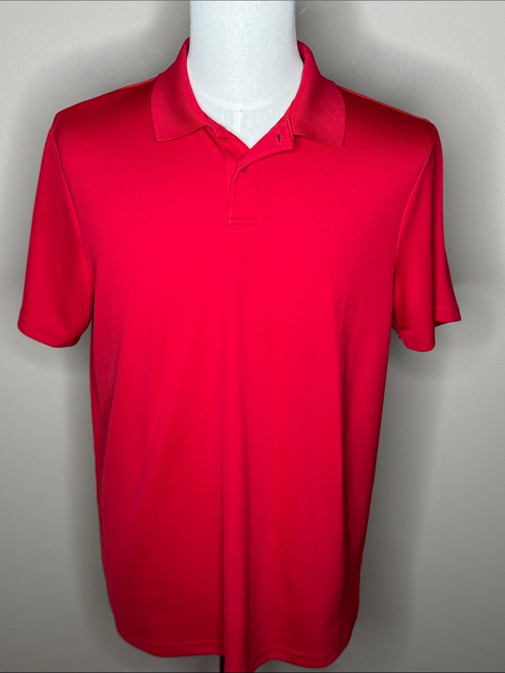 Old Navy Go-Dry mens red short sleeve polo shirt size L.